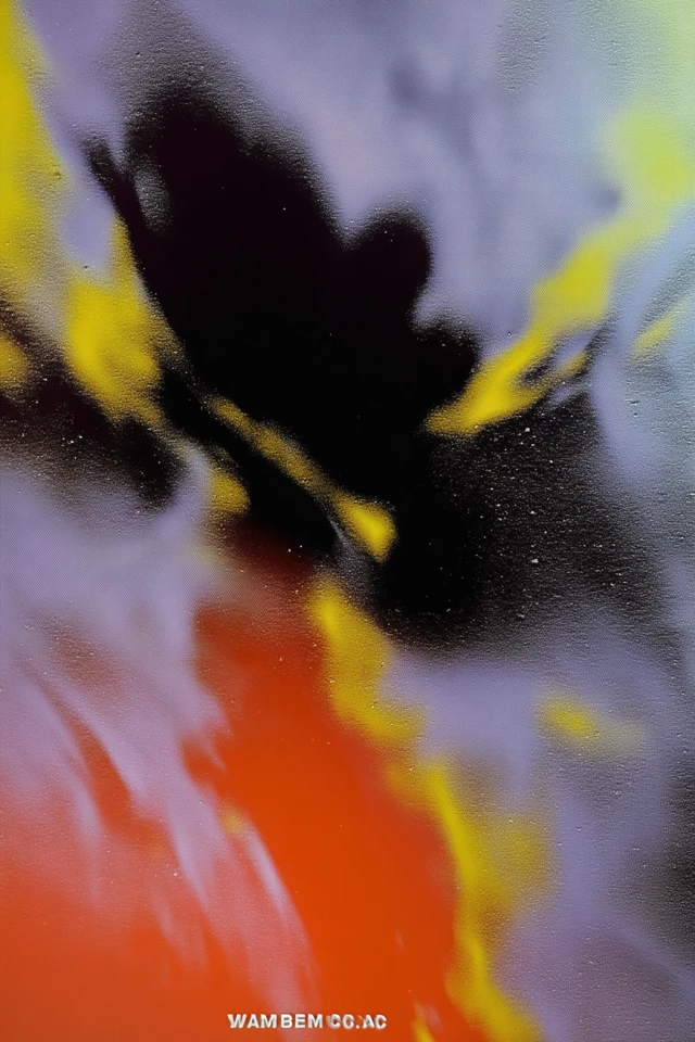 Abstract Black and Yellow Poster Design