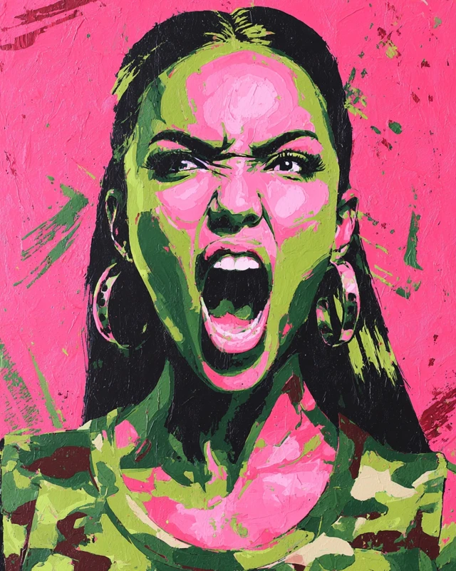 Jasmine Tookes Pop Art Portrait Glamourpunk Style