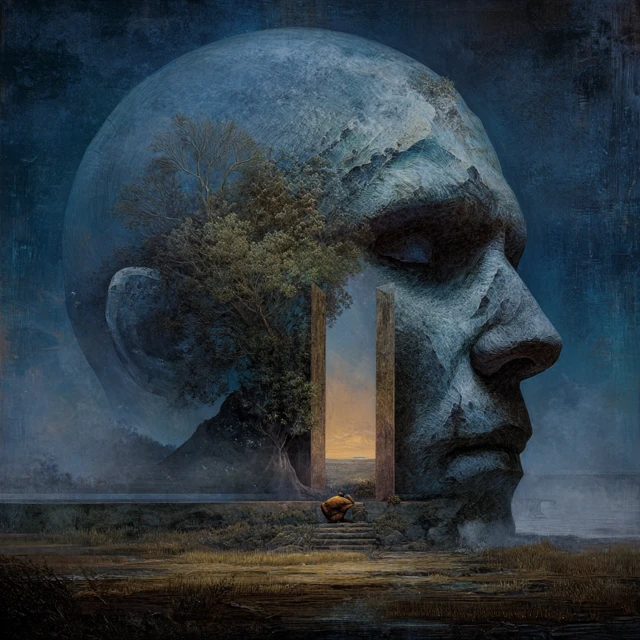 Inside the Dream of Another Being Surreal Art