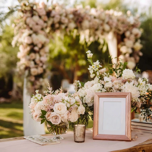 Wedding Sign Display Floral Ceremony Decor