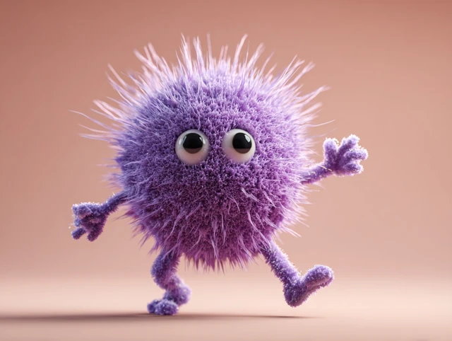 Cute Immune System Character 3D Illustration