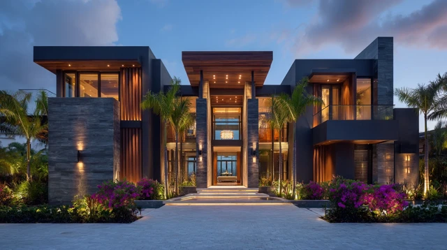 Luxury Modern Miami Waterfront Home Design