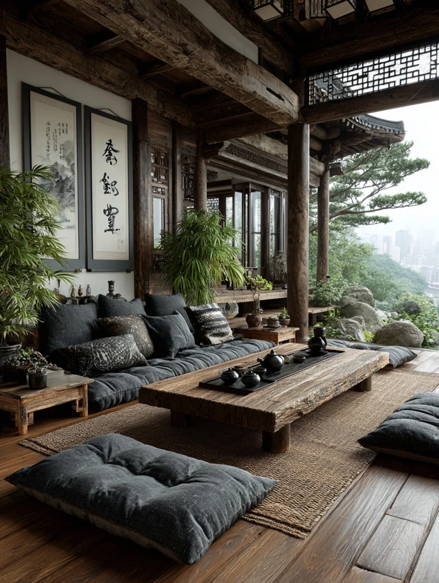 Ancient Chinese Teahouse Interior Design