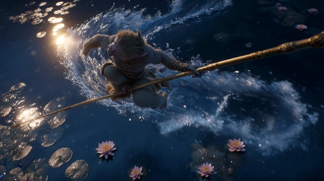 Sun Wukong Floating Mythic Scene