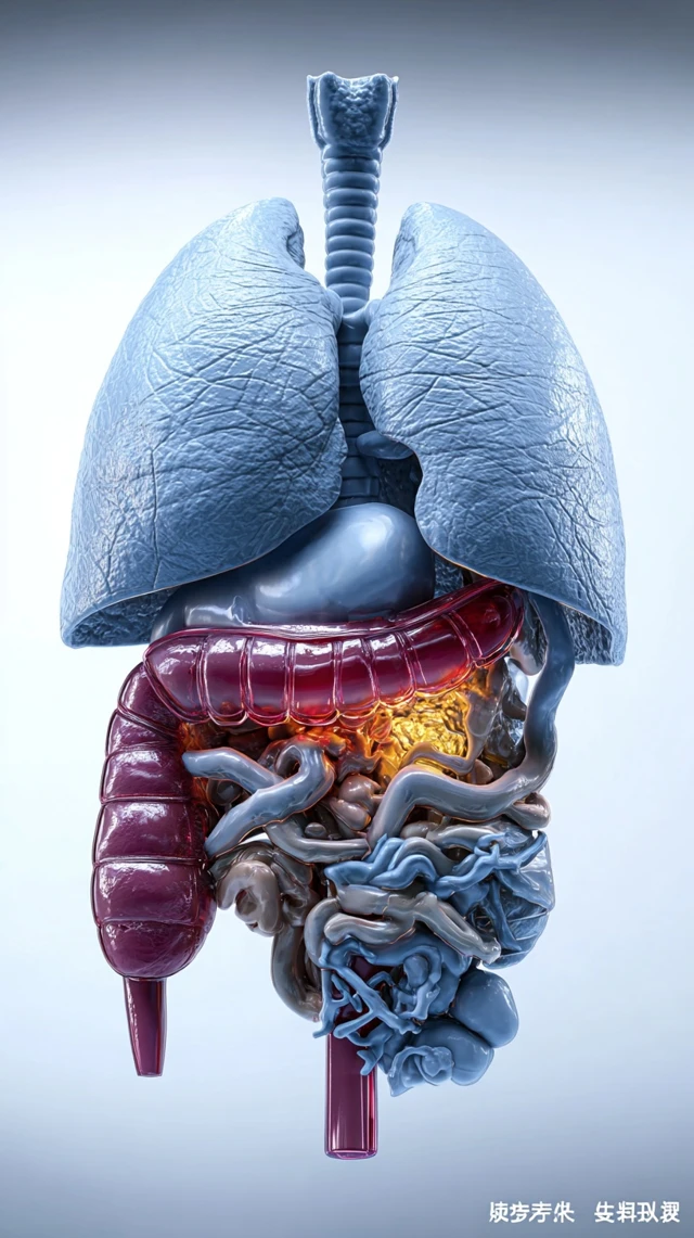 Human Anatomy 3D Model Digestive System Medical Illustration