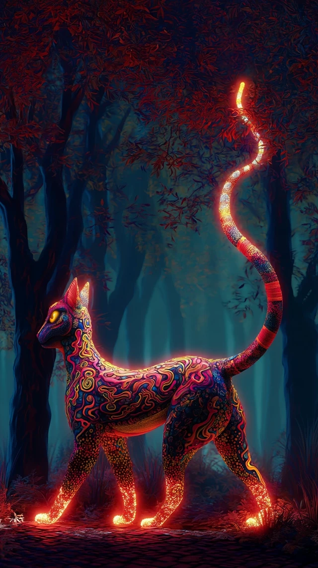 Mystical Forest Spirit Creature Illustration