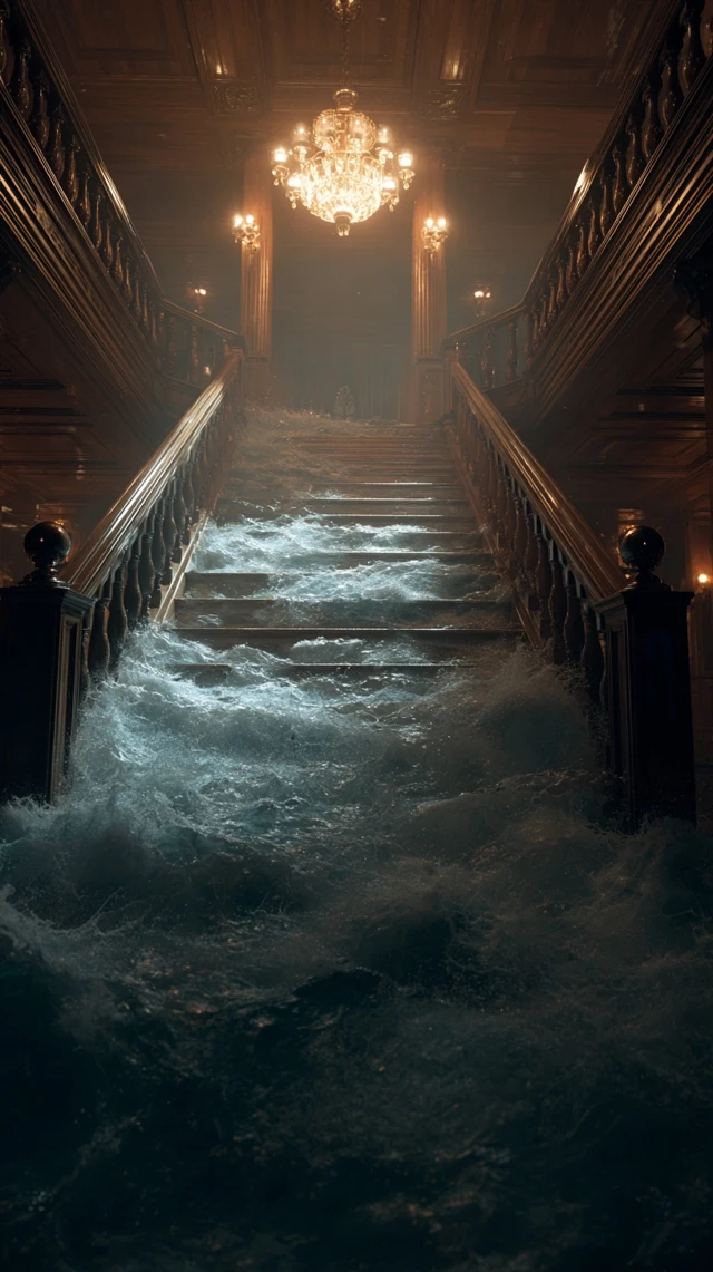 Titanic Grand Staircase Flooded Photo Realistic
