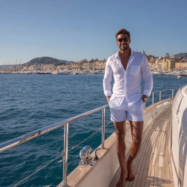 GQ Photo on a Yacht Mediterranean Luxury