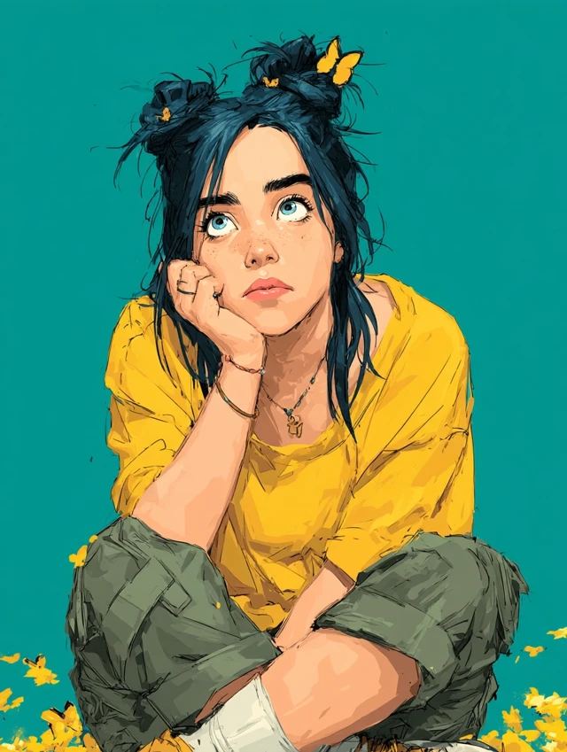 LOFI Illustration of a Pop Star