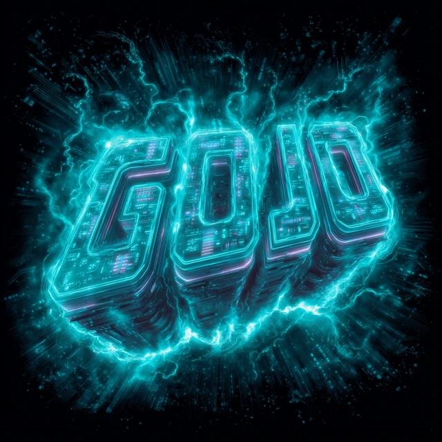 GOJO Cyberpunk Typography Artwork