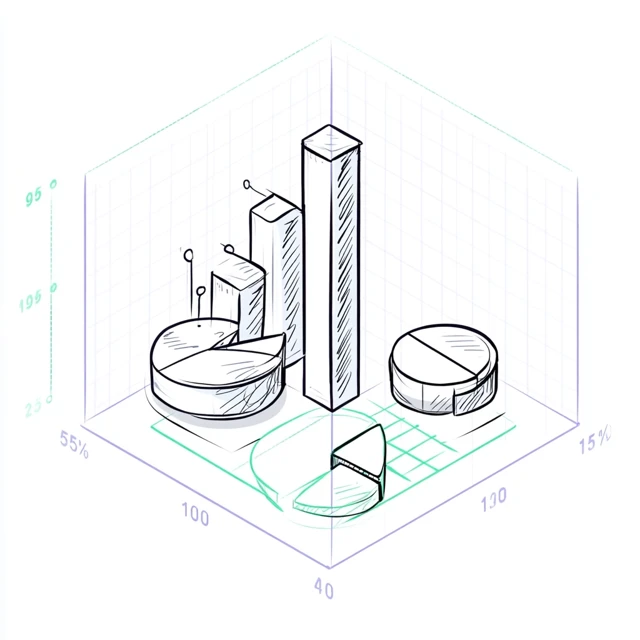 Minimalist Isometric Dashboard Icon Illustration