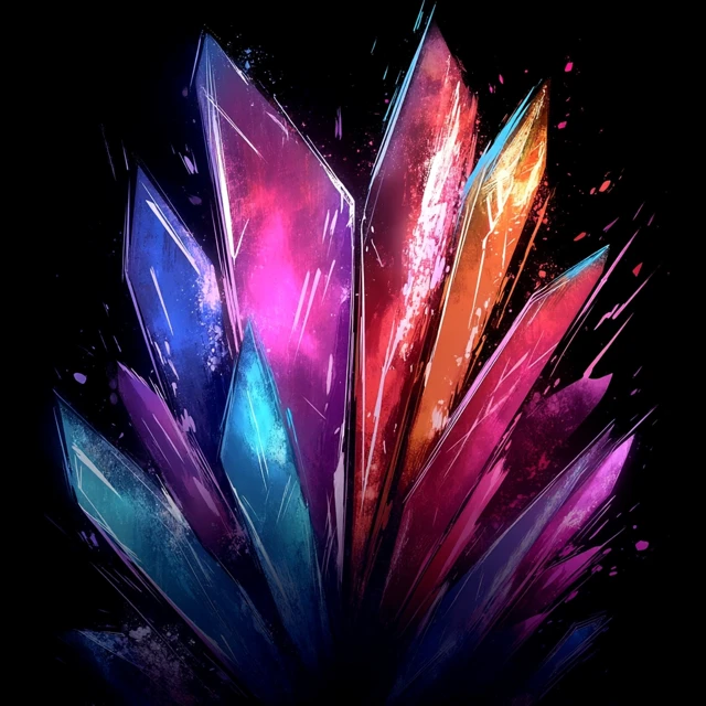 Anime Crystal Shards Poster Art