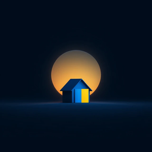 Ukrainian House Logo Design Minimalist Aesthetic