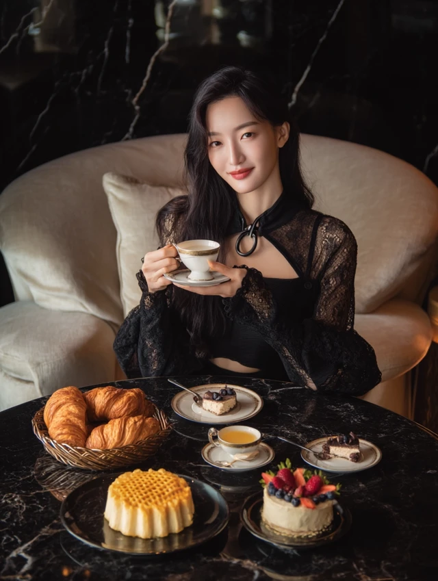 Elegant Afternoon Tea with a Chinese Lady
