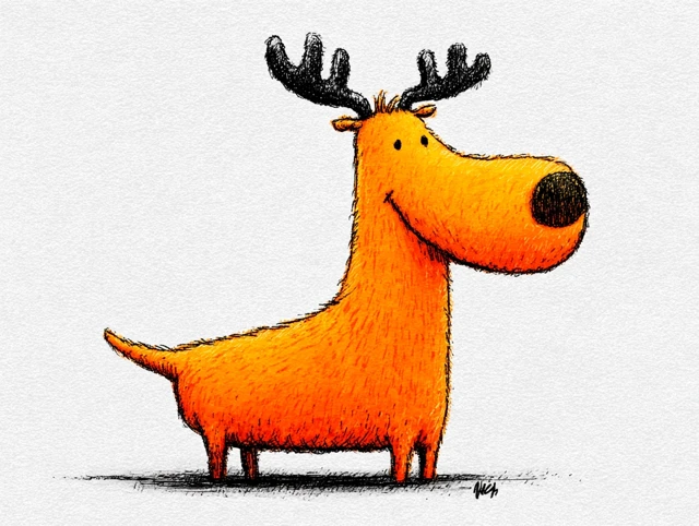 Cute Cartoon Animal Illustration