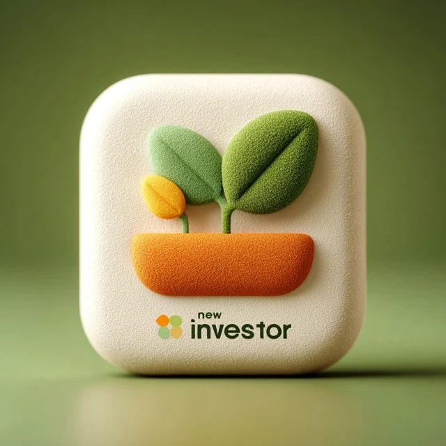 New Investor App Icon Growth and Investment
