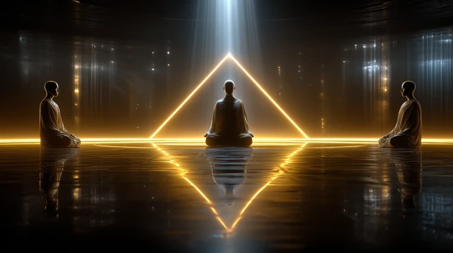 Divine Meditation in Sacred Temple 8k