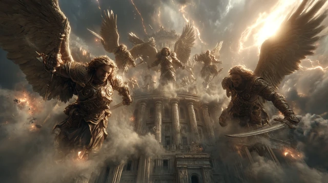 Tower of Babel Destruction Angels Descending