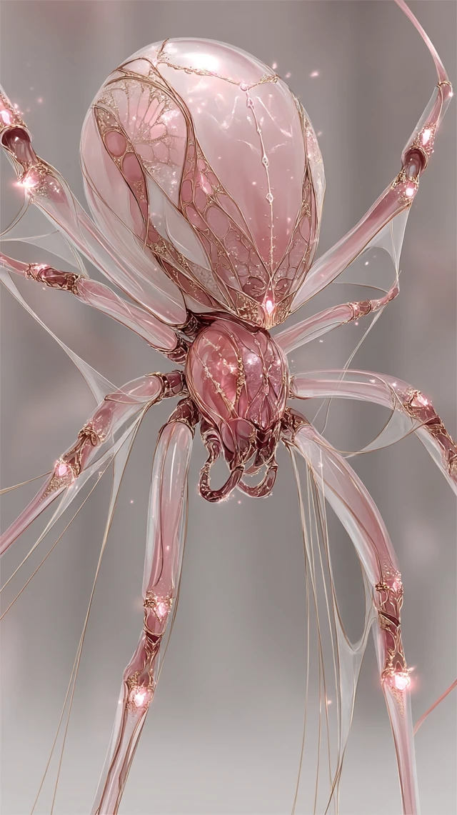 Elegant Gothic Spider Illustration