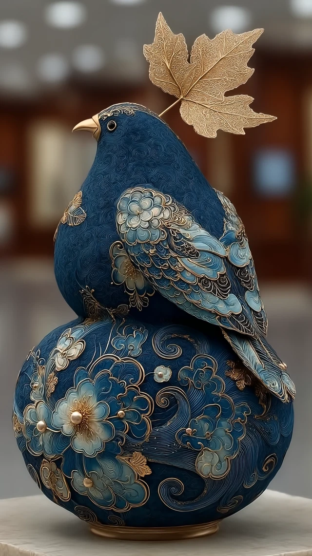 Opulent Porcelain Sculpture Abundance and Prosperity