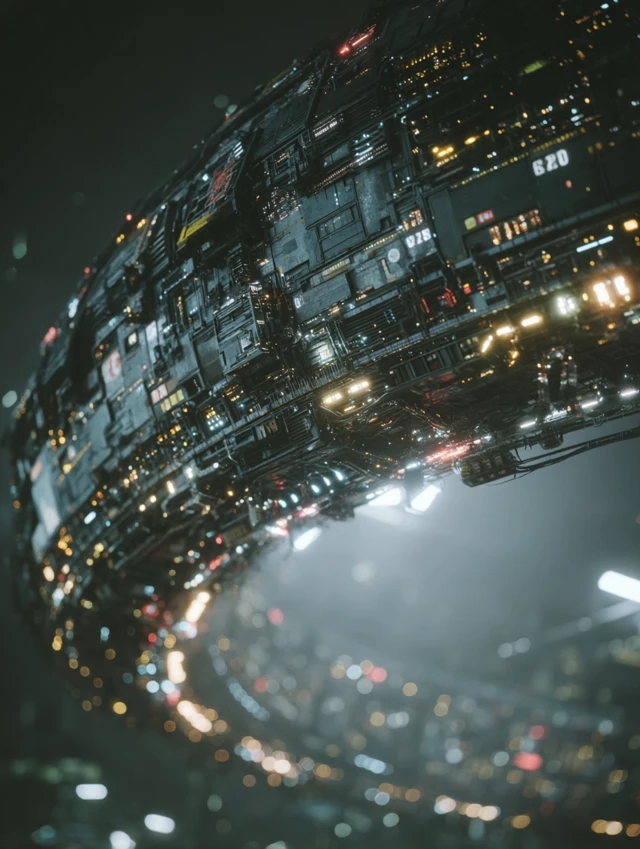 SciFi Transport Futuristic Vehicle Illustration