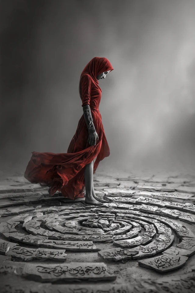 Chess Queen Contemplating Fate