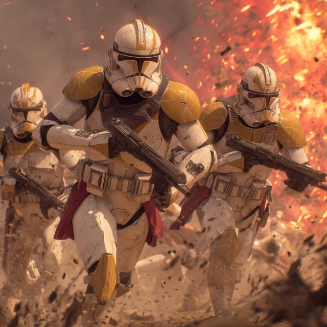 Clone Troopers Battle Star Wars