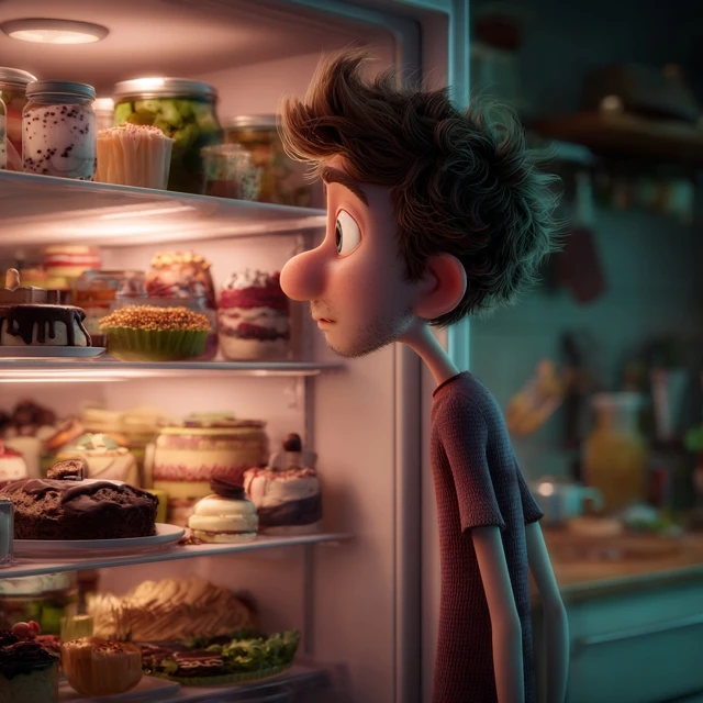 3D Animated Character Craving Desserts