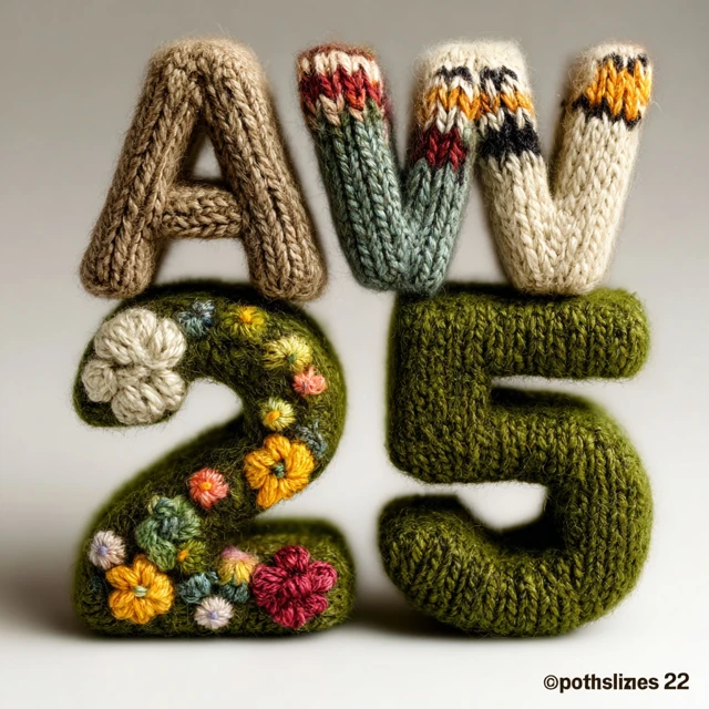 Knitted AW25 Letters and Numbers