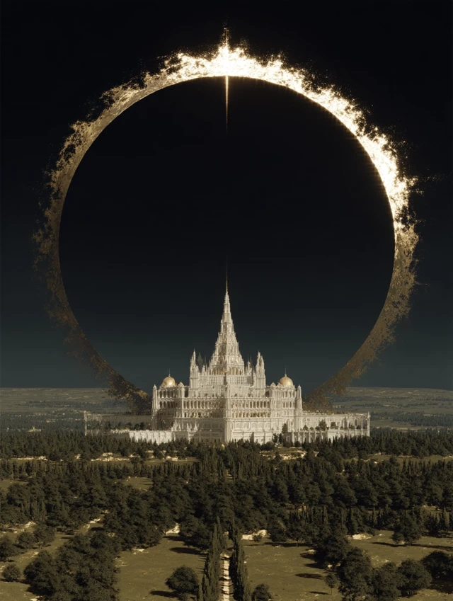 Celestial Divinity Surreal Landscape Art