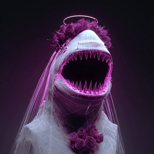 Shark Bride Illustration
