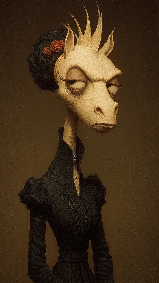 Pop Surreal Horse Portrait by Mark Ryden