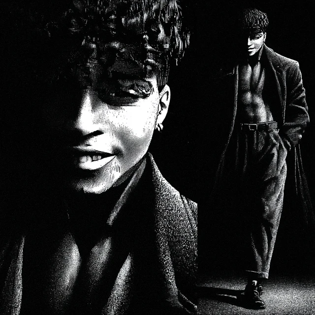 Smooth Criminal: Eerie Anime Portrait
