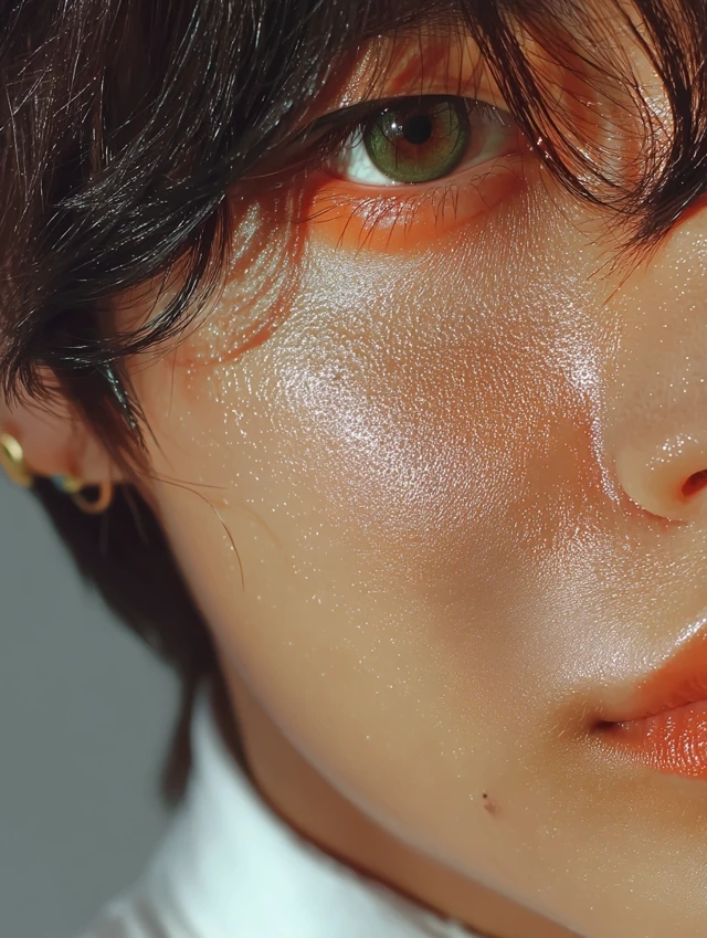 Close Up of a Person Face Beautiful Skin