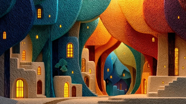 Metaverse Gallery Fantasy Art Installation