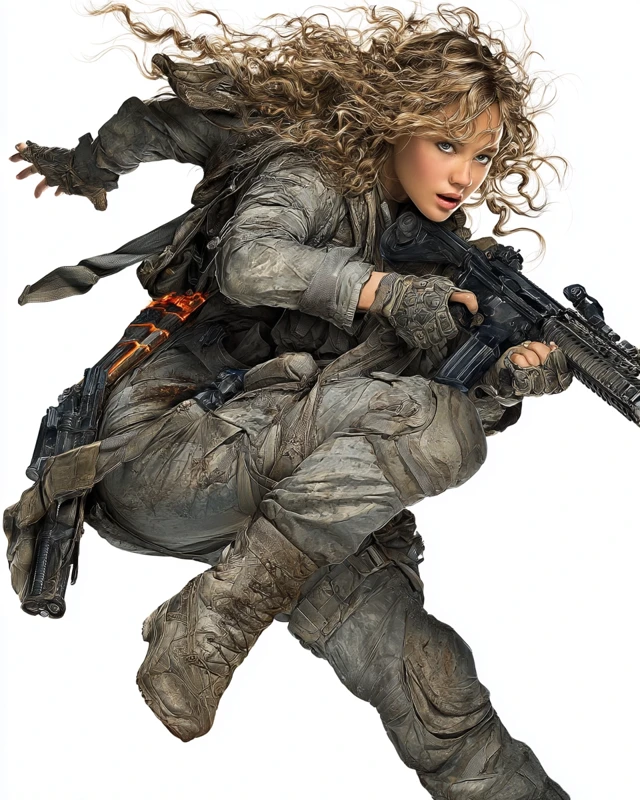 Jennifer Lawrence US Army Commando in Action