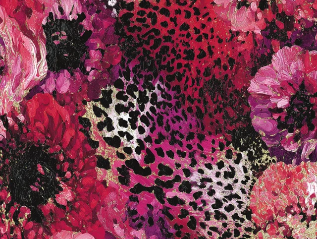 Abstract Leopard Print Aura Glow Art