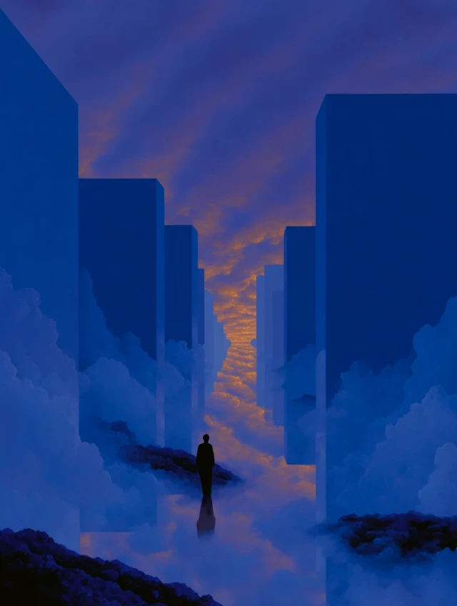Surreal Sci-Fi Landscape Ethereal Atmosphere