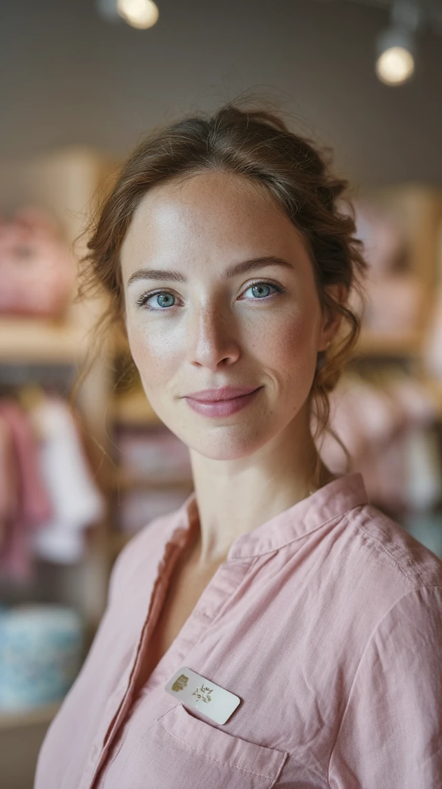 Baby Store Attendant Portrait