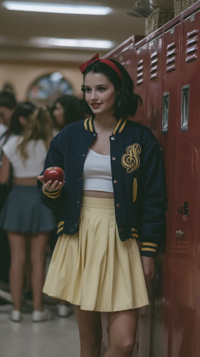 Snow White in High School Retro Photo