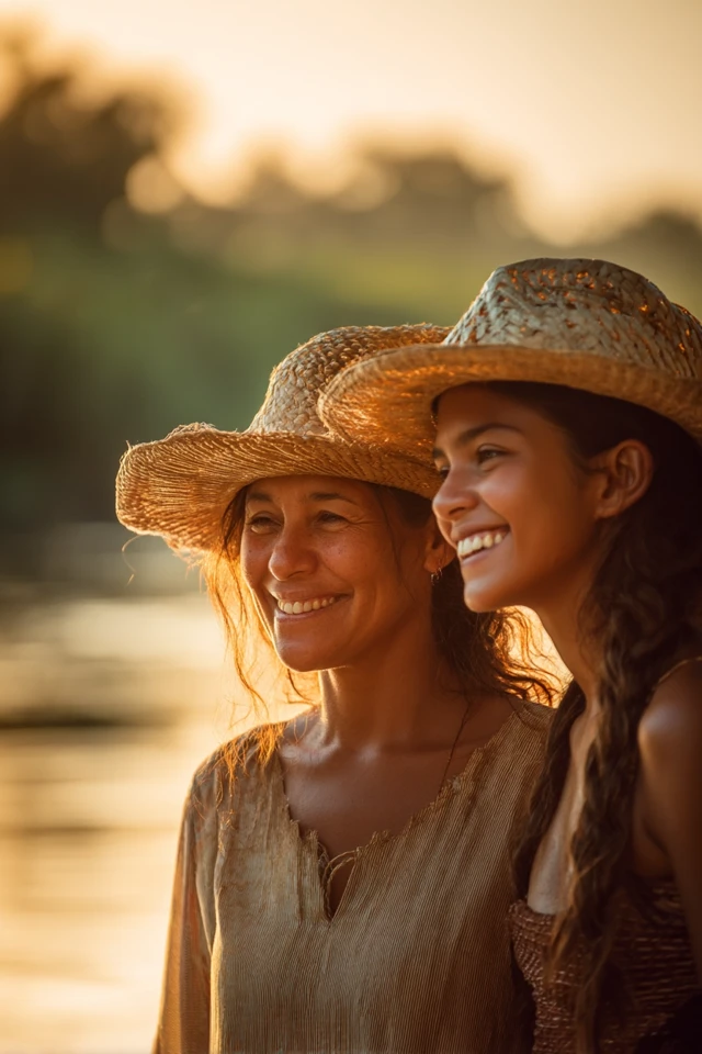 Brazilian Fisherwomen Portrait Golden Hour Photography