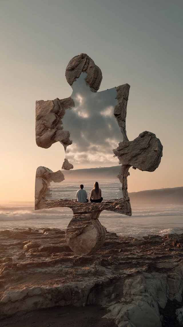 Finding Your Place: Coastal Sunset and Jigsaw