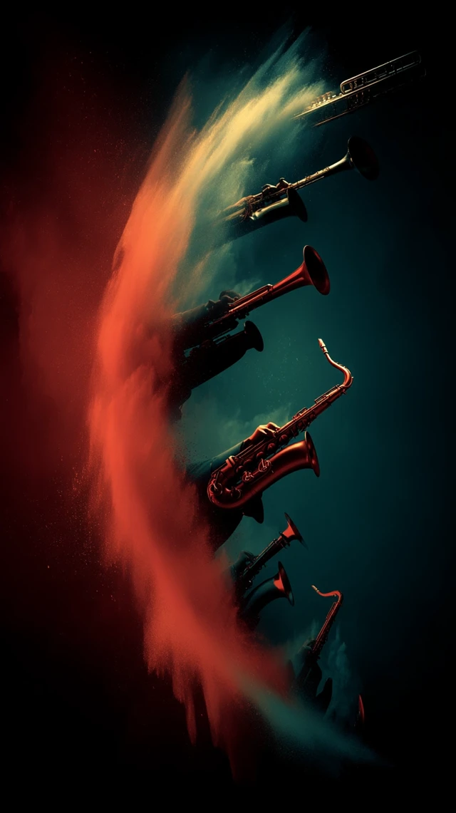 Saxophone and Trumpet Ensemble Art