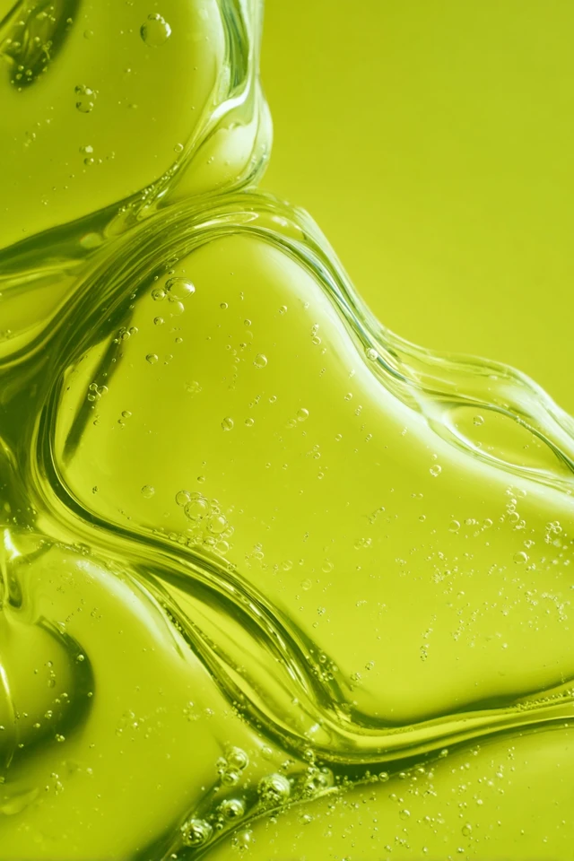 Abstract Gel Texture Photography Green and Glossy
