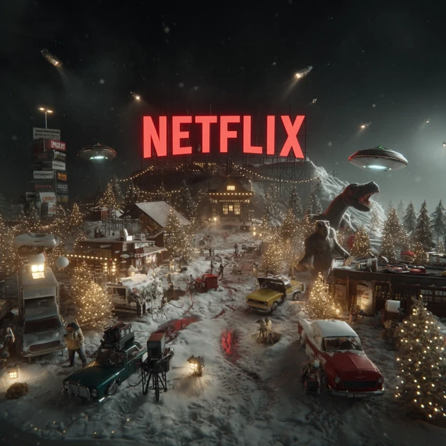 Netflix Christmas Diorama Holiday Chaos