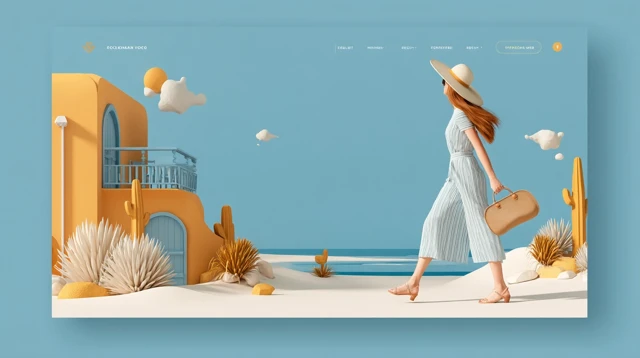 Travel Website Landing Page Premium Design