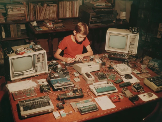 Young Peter Tech Pioneer Retro Gadgets