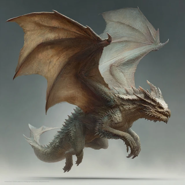 Majestic Fantasy Dragon Creature Concept Art
