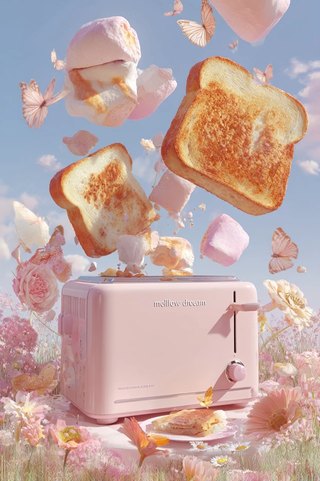 Mellow Dream Toaster Pastel Colors Product Shot