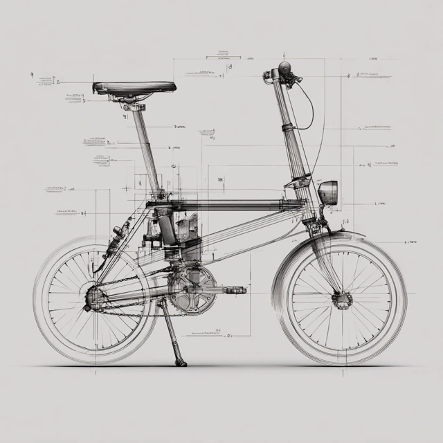 Bike Sketch by Nendo Design Side View